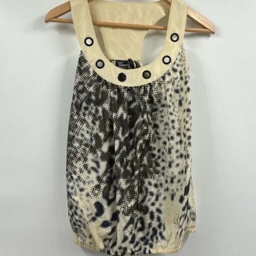 Guess Silk animal print top